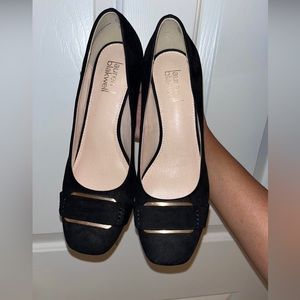 Lauren Blackwell Black Suede Heel Size 8
